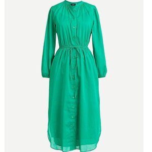 Green J. Crew shirt dress